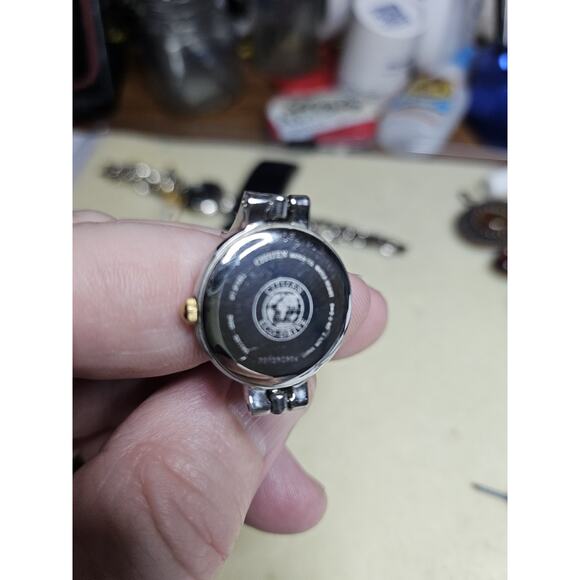 Solar Citizen EcoDrive Ladies Mother Of Pearl Dial Watch Crystal Bezel Mint Runs - Picture 5 of 16